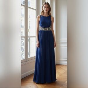 ASOS Navy Embellished Maxi Dress Size 4